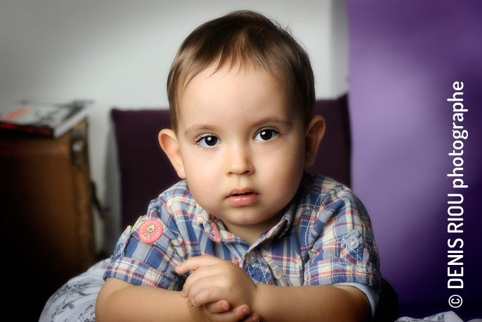 Portrait en studio avec Milan