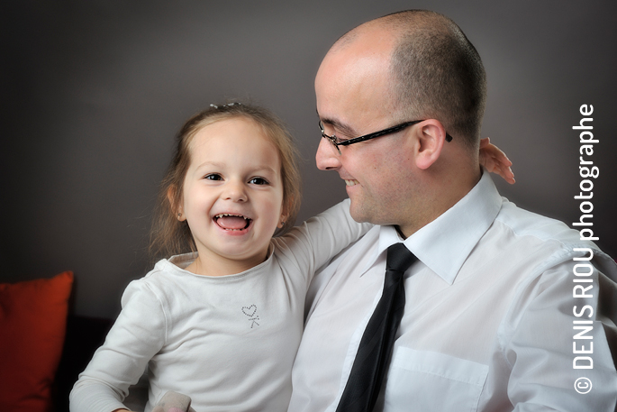 Portrait de famille en studio