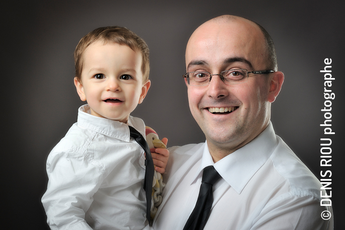 Portrait de famille en studio