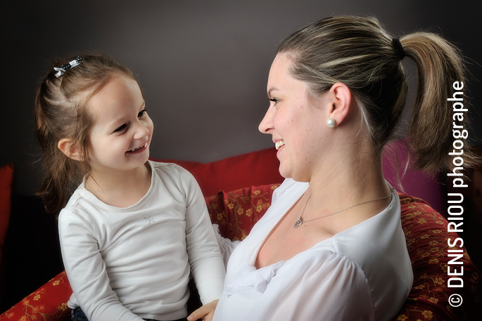 Portrait de famille en studio