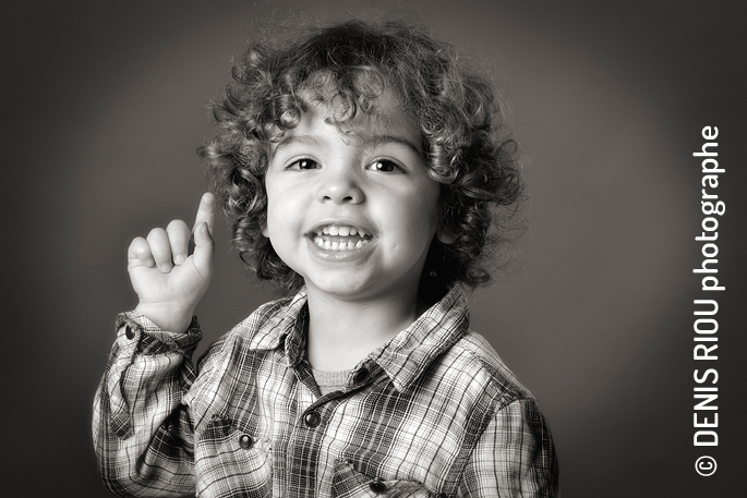 Portrait enfant en studio