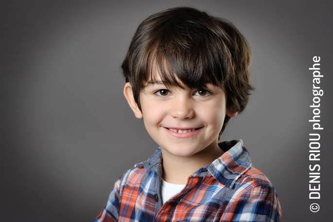 Portrait enfant en studio