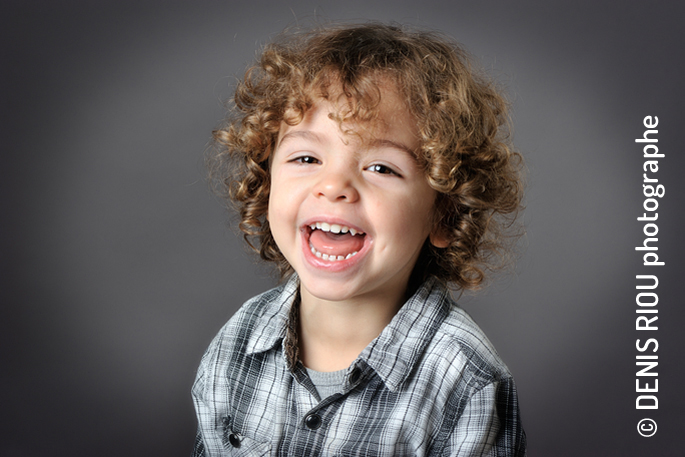 Portrait enfant en studio