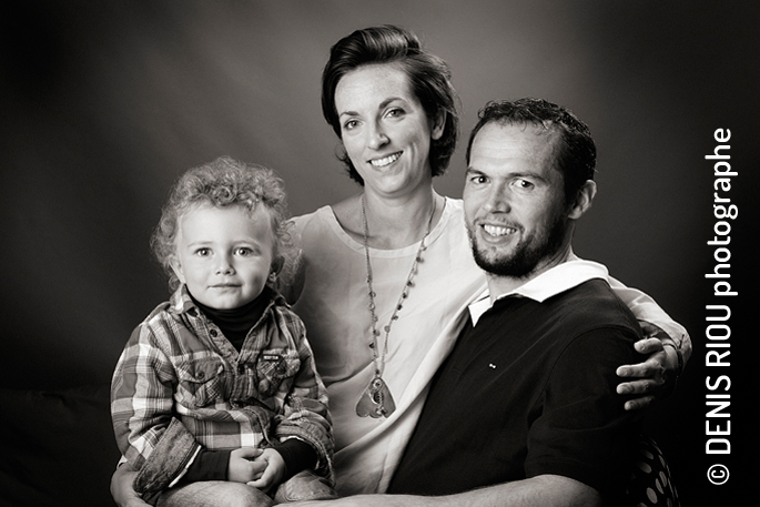 Portrait famille en studio