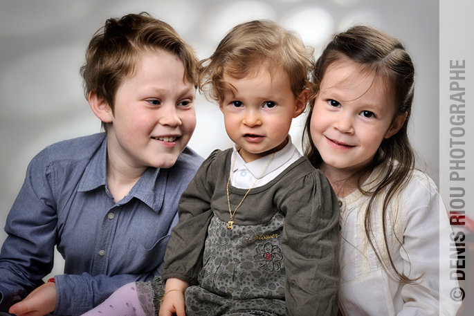 portraits enfants en studio