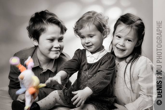 portraits enfants en studio