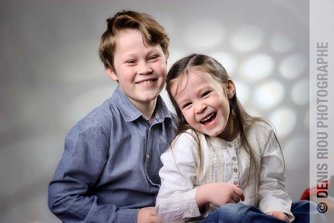 portraits enfants en studio