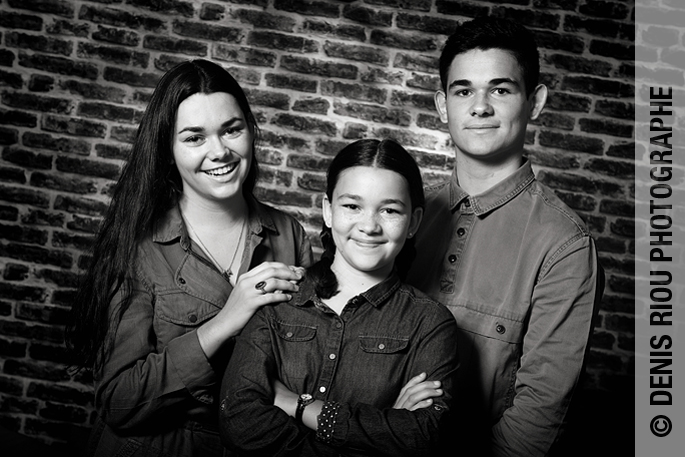 Portrait, les trois enfants