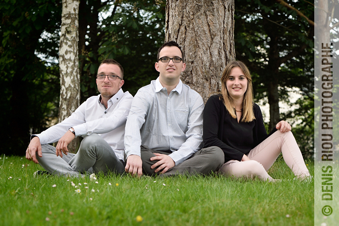 Portrait dans un parc