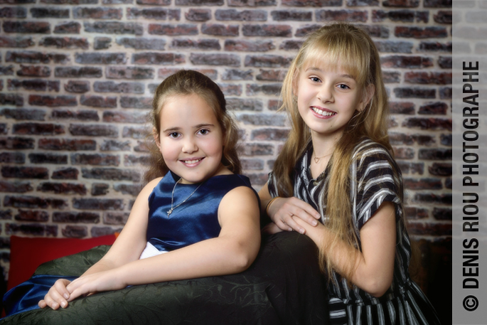 portrait en studio, les filles